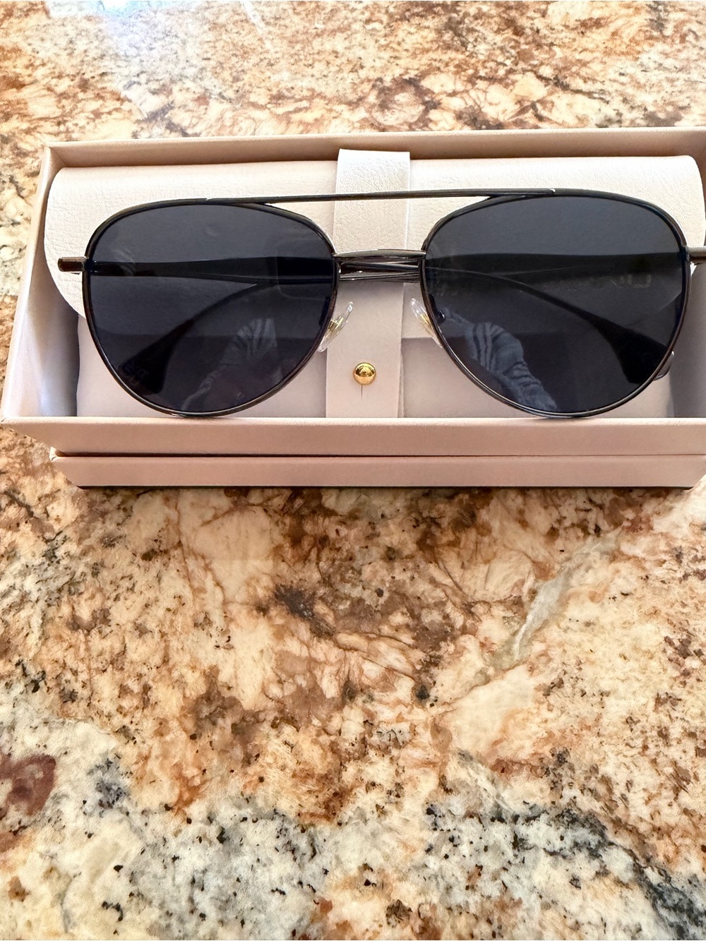 Women's Aviator Sunglasses - Black Frame & Lenses